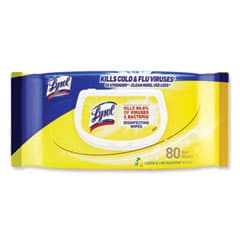 Lysol Disinfecting Wipes, Lemon & Lime Blossom, 80/Canister — Pack 3