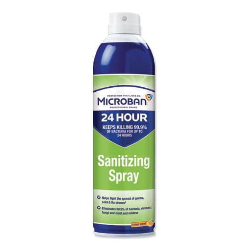 Microban 24 Hour Sanitizing Spray, Citrus Scent — Pack 4