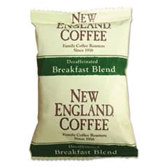 New England Coffee Decaffeinated Breakfast Blend Packets — Pack 2