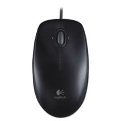 Logitech Wired Optical Mouse, Black, USB
