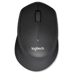 Logitech Wireless Mouse, Charcoal, USB Receiver — Pack 2