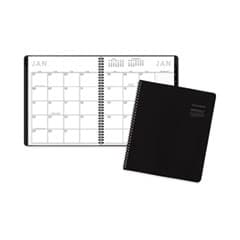 AT-A-GLANCE Monthly Planner, Black Cover, Spiral-Bound