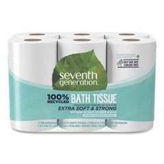 Seventh Generation 100% Recycled Bath Tissue, 12 Rolls — Pack 2