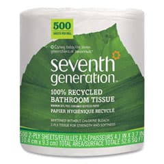 Seventh Generation 100% Recycled Bathroom Tissue, Single Roll